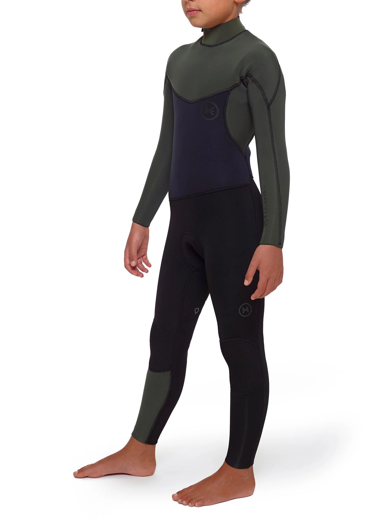 Fato De Surf Junior Explorer 4/3 Back Zip - Image 3